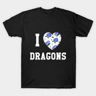I heart Dragons (light ink) T-Shirt